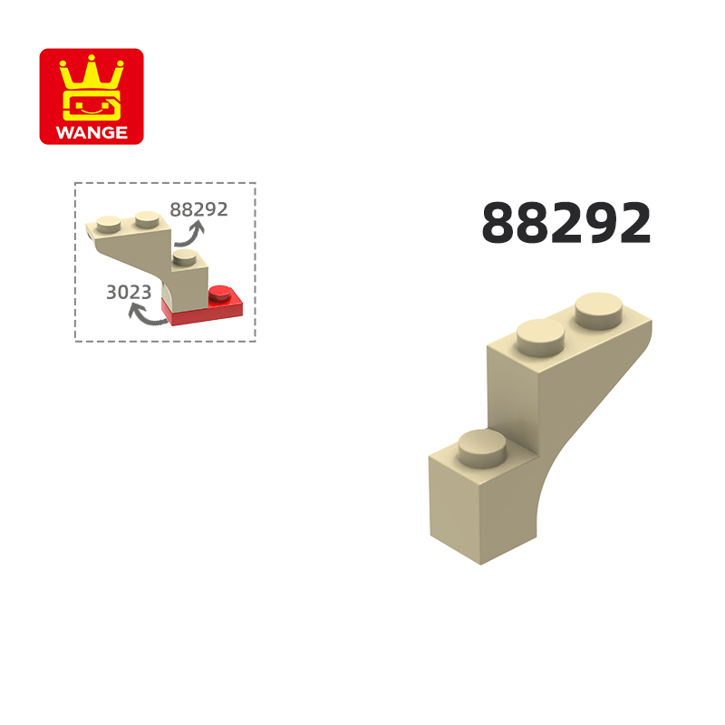Lego Set City - WANGE 88292 100g/94 Stück 1x3x2 Bogen