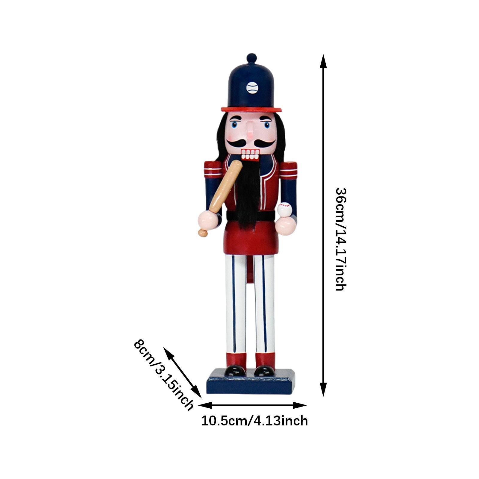 Nutcracker Figurine - Nussknacker-Figur Weihnachtsdekoration Tischdekoration Holz-Nussknacker