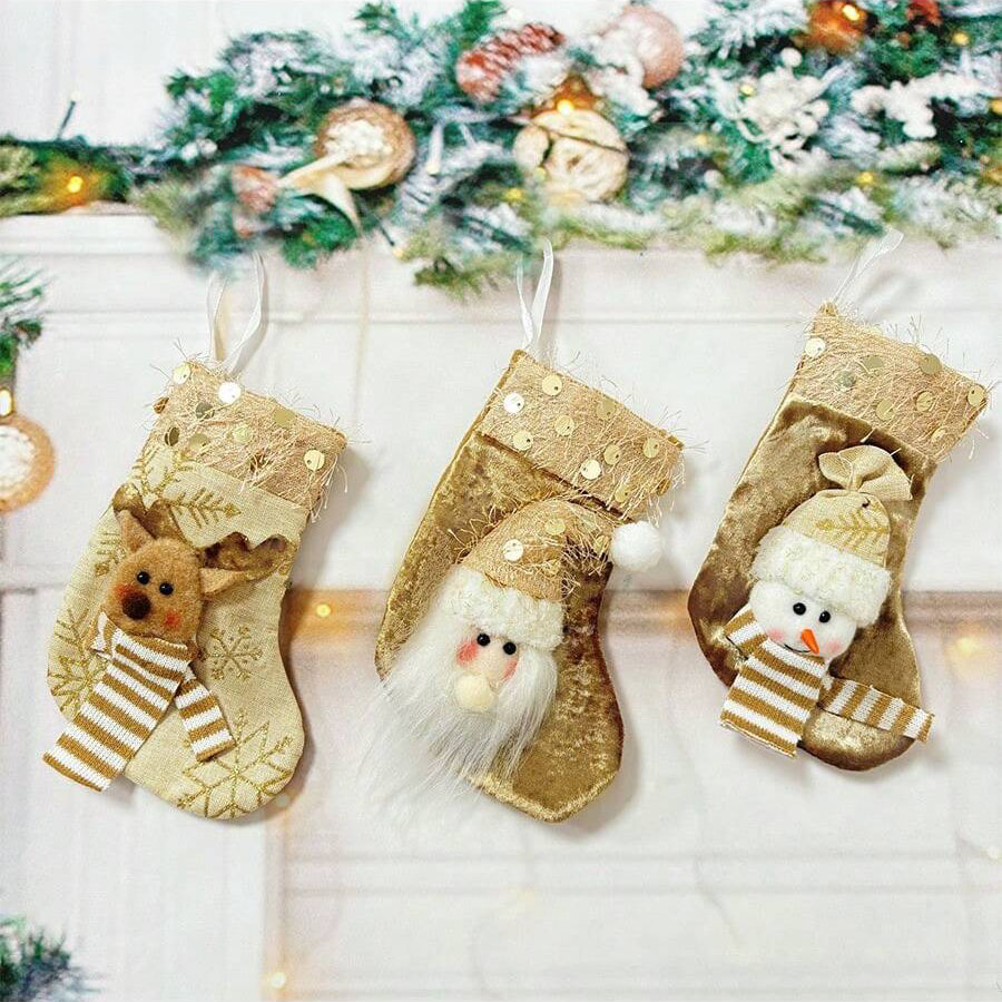 3 Stück Weihnachtsdekorationss – Christmas Stocking Hanging Bewertung und Preis