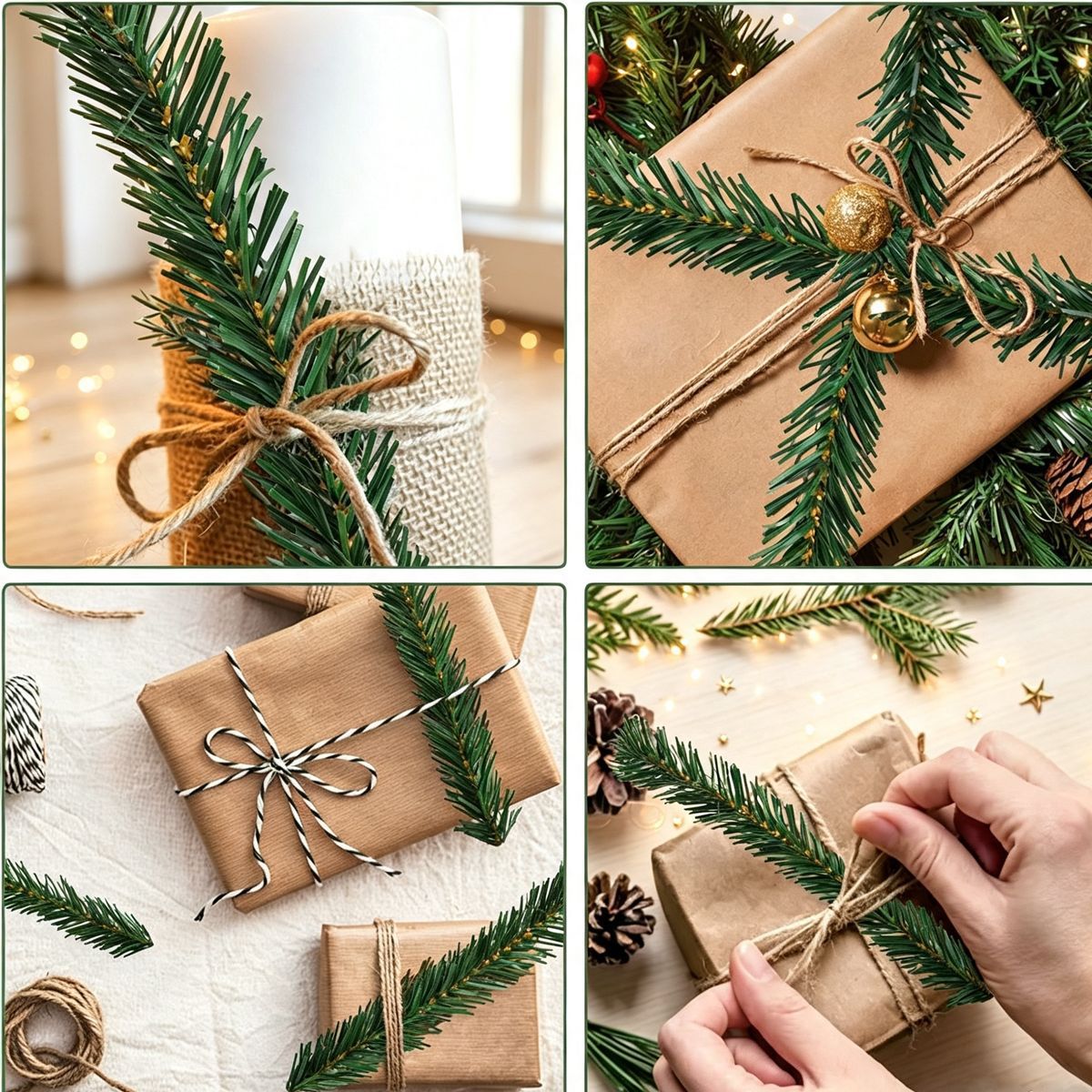 Grüne Kiefer-Weihnachtsgirland – Tinsel Garland Decoration Bewertung und Preis