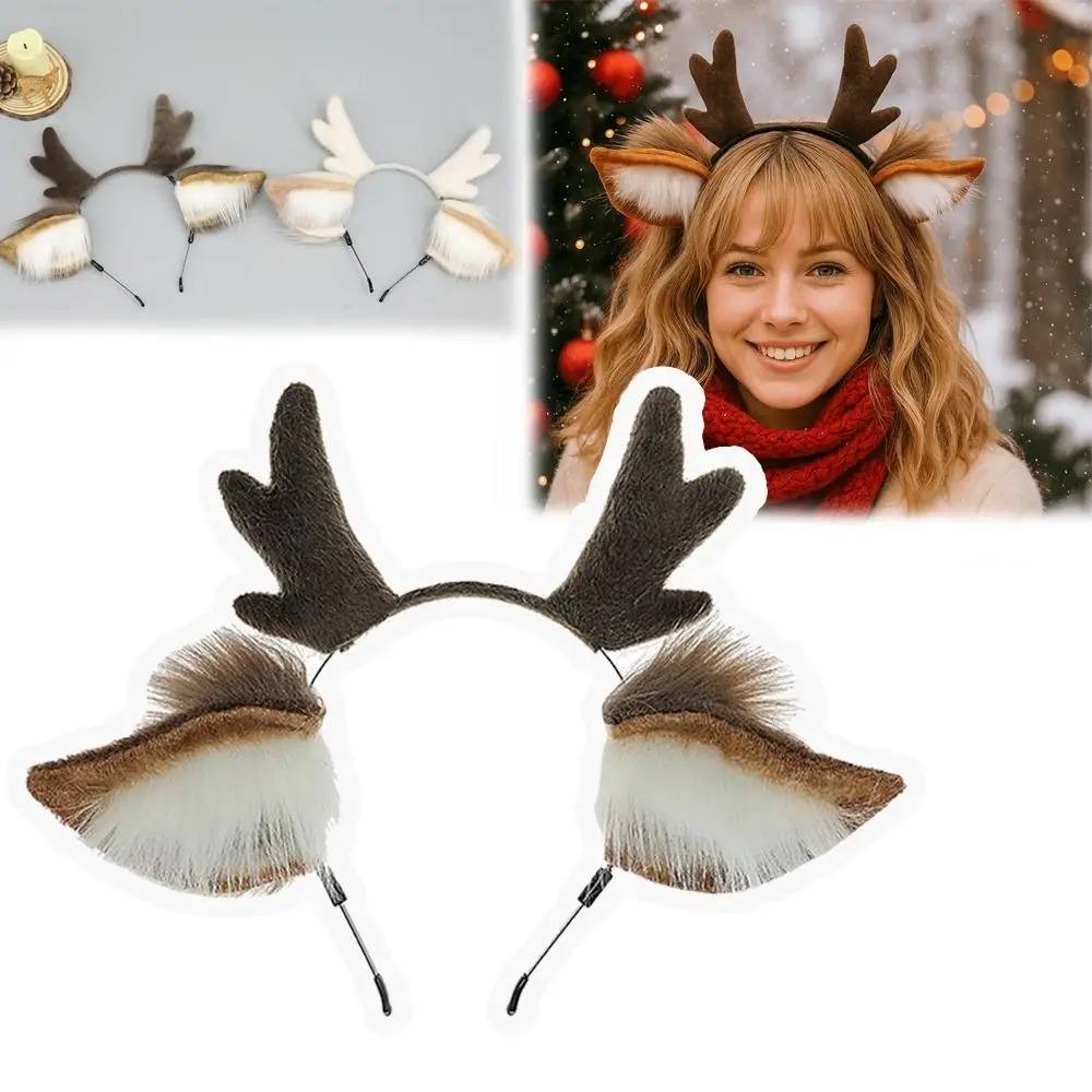 Flauschiges Hirschohren-Rentie – Reindeer Antlers Headband Bewertung und Preis